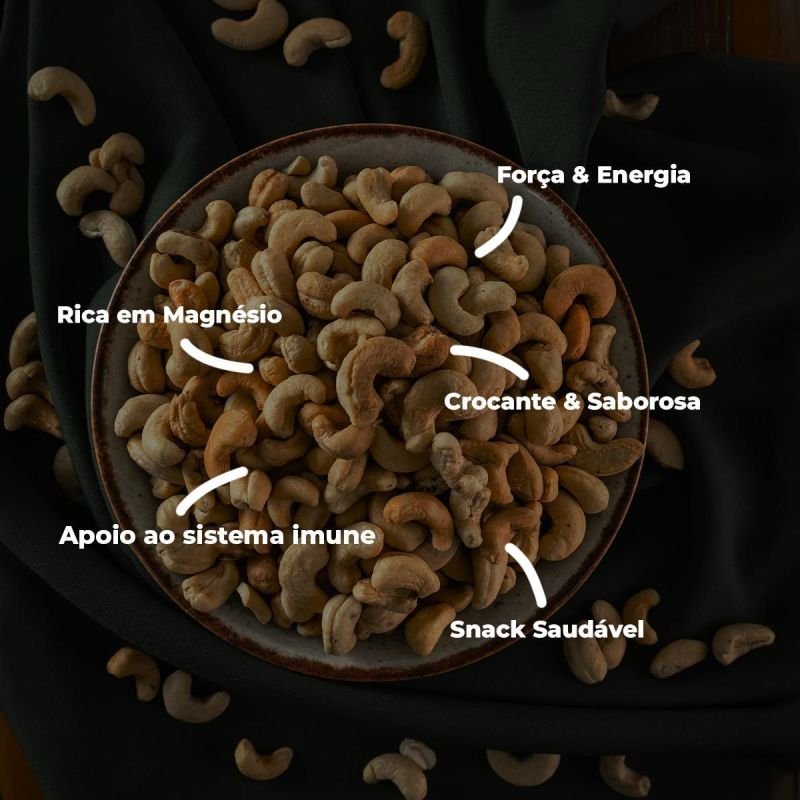 CASTANHA CAJU COM SAL KG