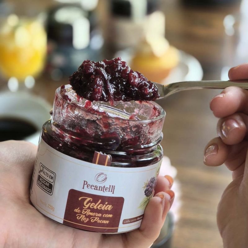 GELEIA DE AMORA COM NOZ PECAN 220G