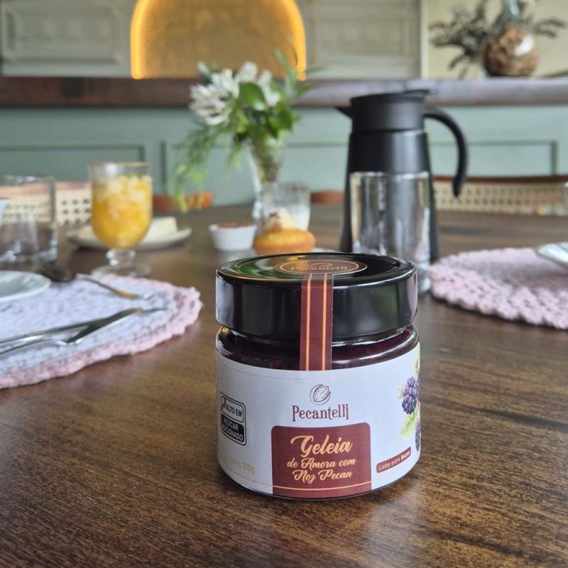 GELEIA DE AMORA COM NOZ PECAN 220G