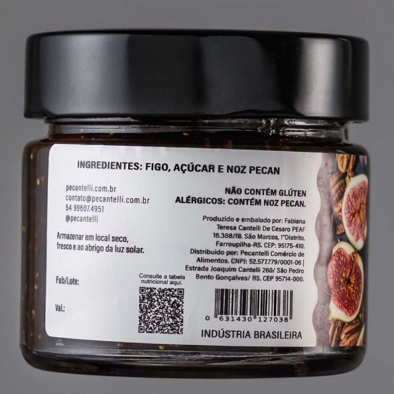 GELEIA DE FIGO COM NOZES 220G