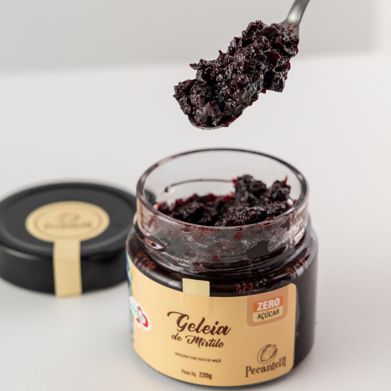 GELEIA DE MIRTILO SEM AÇÚCAR 220G