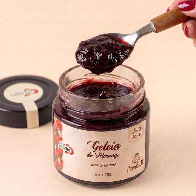 GELEIA DE MORANGO SEM AÇUCAR 220G