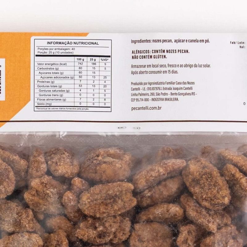 NOZ PECAN CARAMELIZADA CANELA 1KG